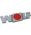 Placa de características WOLF mediana adhesivo