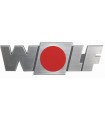 Placa de características WOLF media de unión plegada